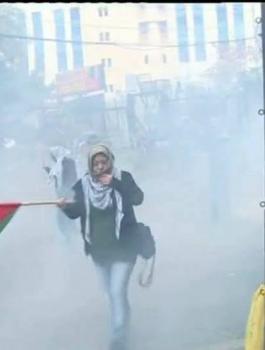 تظاهرة امام السفارة الأمريكية في لبنان 