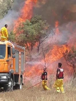 حرائق في مستوطنات غلاف غزة 