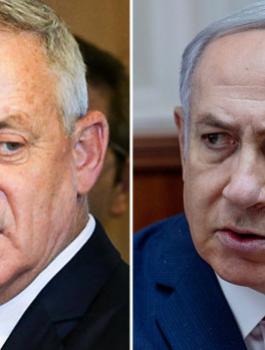 غانتس ونتنياهو 