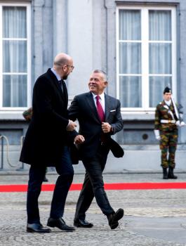 الملك الاردني في بروكسل 