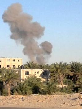 تفجيرات على حدود قطاع غزة 