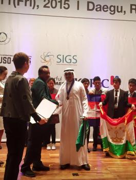 طالب سعودي يرفض التطبيع