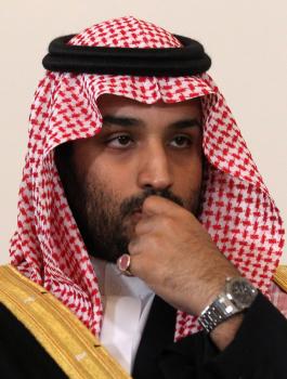محمد بن سلمان وسعود القحطاني 