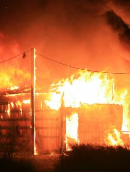 سيدة تحرق محل تجاري في اريحا 