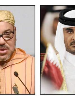 العاهل المغربي وقطر 