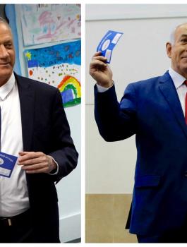 نتنياهو وغانتس واسرائيل 