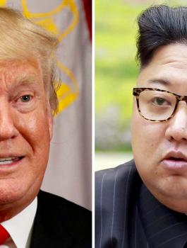 ترامب والزعيم الكوري الشمالي 