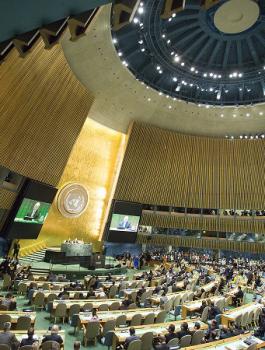 الجمعية العامة للامم المتحدة وفلسطين 