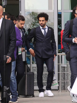 المنتخب المصري يصل روسيا 