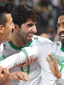 المنتخب العراقي والفلسطيني 