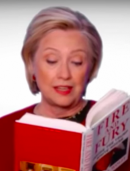 في مشهد تمثيلي.. منافسة ترامب للرئاسة تسخر منه