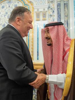 بومبيو في السعودية 