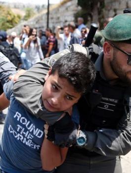 اعتقال اطفال فلسطينيين في القدس 