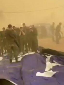 اصابة جنود اسرائيليين في العاصفة الجوية 
