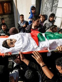 تشييع جثامين الشهداء الفلسطينيين 