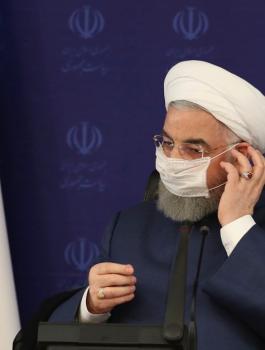 الرئيس الايراني وفيروس كورونا 
