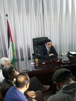 وزير الثقافة " ايهاب بسيسو "  يصل غزة