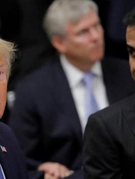 ترامب وامير قطر 