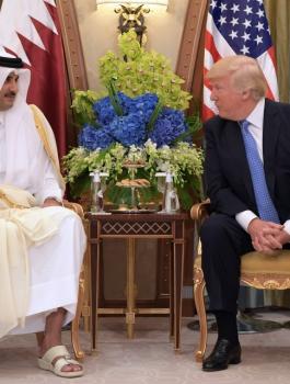 امير قطر وترامب 