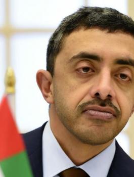 وزير الخارجية الاماراتي وقطر وايران 
