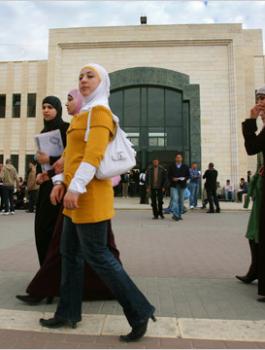 اضراب في الجامعات الفلسطينية 