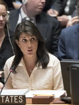 نيكي هايلي والرئيس عباس 