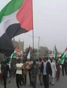 الآلاف في نيجيريا يطالبون رئيسهم بكسر صمته تجاه الظلم الذي يتعرض له الفلسطينيون