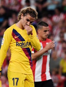 برشلونة يتعرض لهزيمة مفاجئة من بلباو في الدوري الاسباني 