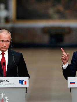 بوتين وماكرون في فلسطين 