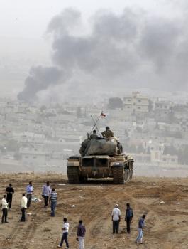 داعش والاكراد في سوريا 