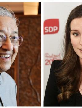 رئيس وزراء ماليزيا ورئيسة وزراء فنلندا 