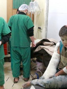 الهجمات على المستشفيات في سوريا 