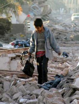 زلزال في ايران والعراق 