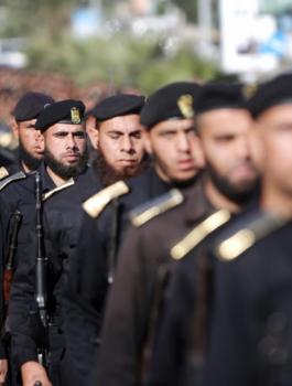 قمع المتظاهرين في غزة 