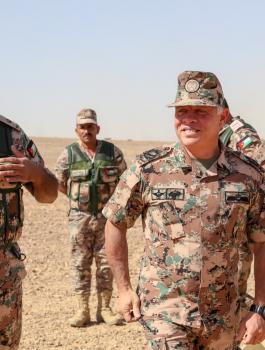 العاهل الاردني والقضية الفلسطينية 