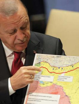 اردوغان واللاجئيين السوريين في ادلب 