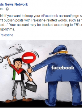 فيسبوك والمحتوى الفلسطيني 