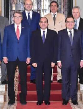 وزير اسرائيلي والسيسي 