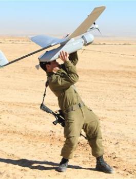 اسقاط طائرة اسرائيلية في غزة 