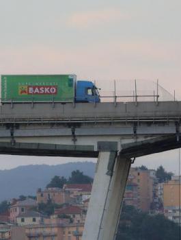 انهيار جسر جنوى 