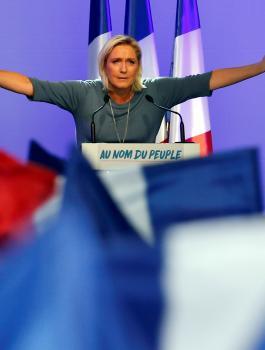 زعيمة اليمين المتطرف في فرنسا 