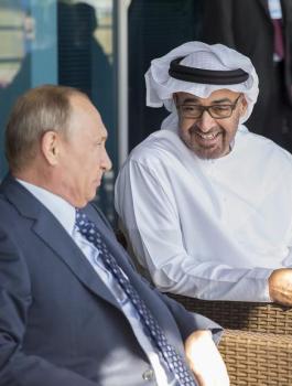 بوتين ومحمد بن زايد وليبيا 