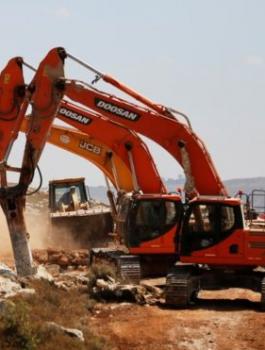 السيطرة على اراضي الفلسطينيين في جنين 
