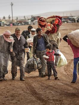 اللاجئيين السوريين عادو الى منازلهم 