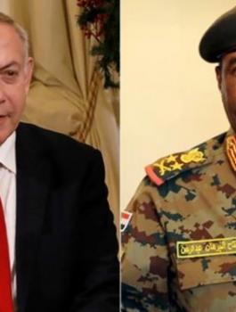 الرجوب وعبد الفتاح برهان ونتنياهو 