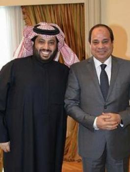 تركي آل الشيخ والسيسي 