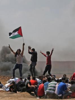 اصابات في مسيرات العودة بغزة  