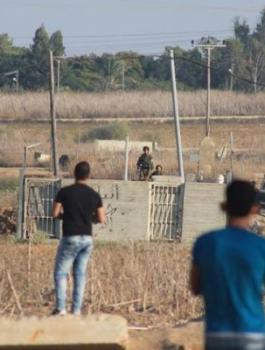 اصابة شاب بجراح في مواجهات بغزة 