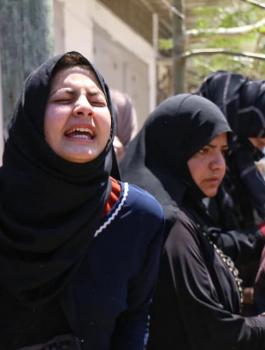 تشييع جثامين الشهداء الفلسطينيين في غزة 