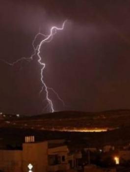المنخفض الجوي في فلسطين 